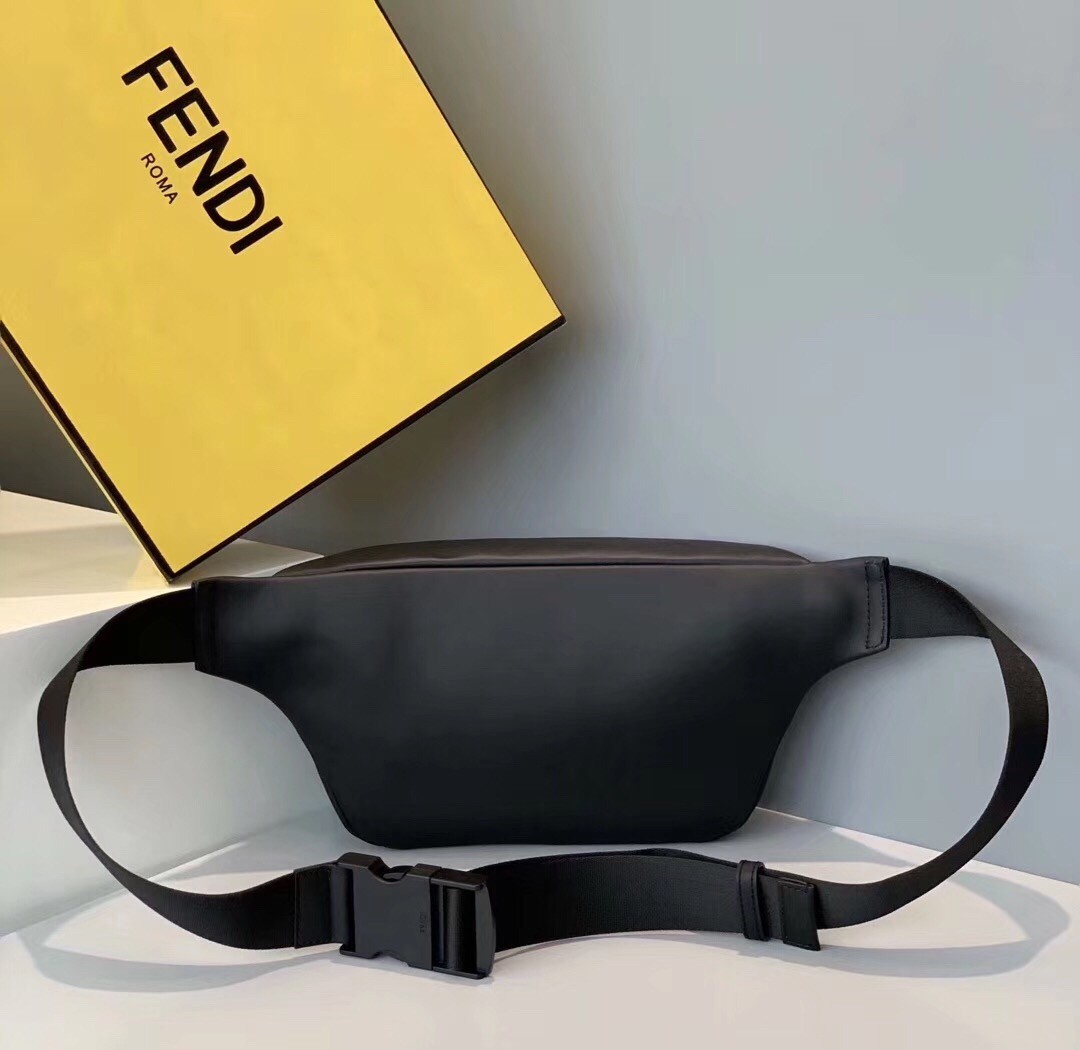 Fendi Diabolic Eyes Belt Bag In Black Calfskin 300