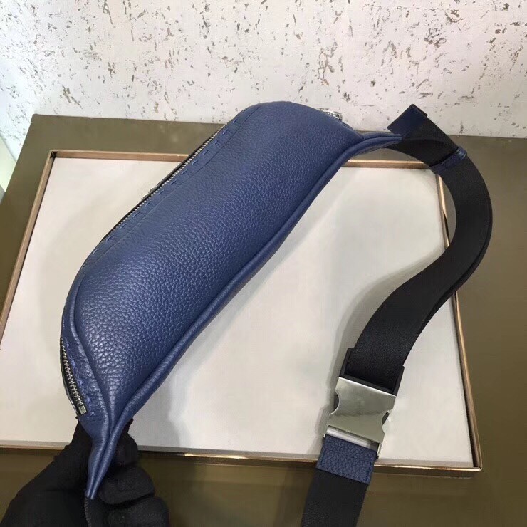 Fendi Belt Bag In Blue Romano Leather 867