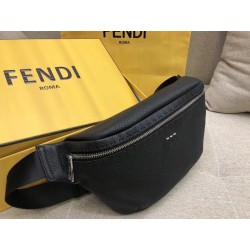 Fendi Belt Bag In Black Romano Leather 117