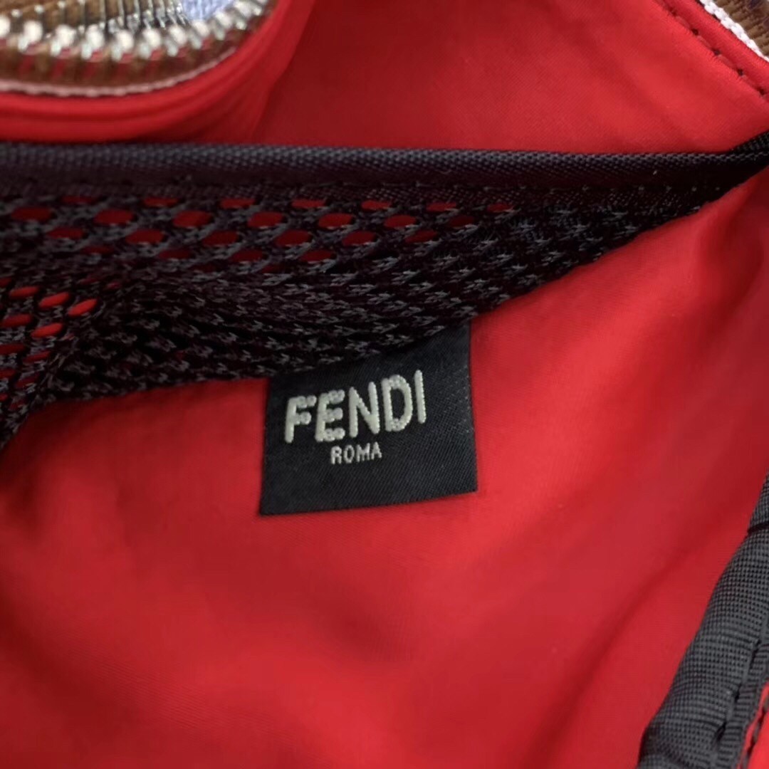 Fendi Belt Bag In Fabric With Pequin Striped Motif 139