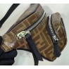 Fendi Belt Bag In Glazed Fabric With FF Motif 153