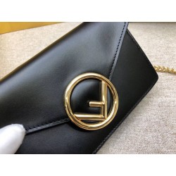 Fendi Kan I F Belt Bag In Black Calfskin 513