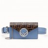 Fendi Blue Kan I F Belt Bag With FF Motif 135