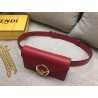 Fendi Kan I F Belt Bag In Red Calfskin 155