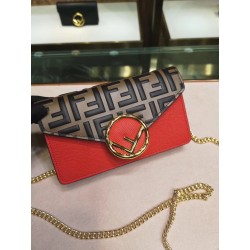 Fendi Red Kan I F Belt Bag With FF Motif 169