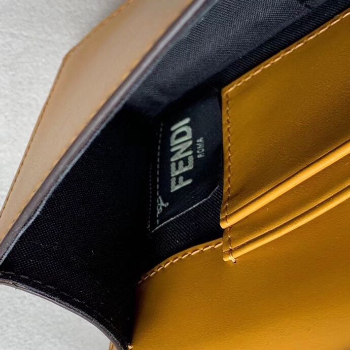 Fendi Yellow Kan I F Belt Bag With FF Motif 363