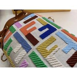 Fendi Mon Tresor Mini Bucket Bag In Multicolour Canvas 723