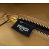 Fendi Peekaboo Medium Bag In Beige Interlace Leather 586