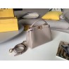 Fendi Peekaboo Mini Bag In Grey Nappa Leather 277