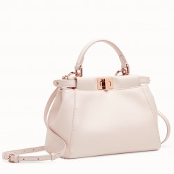 Fendi Peekaboo Mini Bag In Light Pink Nappa Leather 159