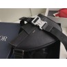 Dior Men's Saddle Belt Bag In Black Grained Calfskin 898