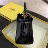 Fendi Peekaboo Mini Bag In Black Patent Calfskin 459