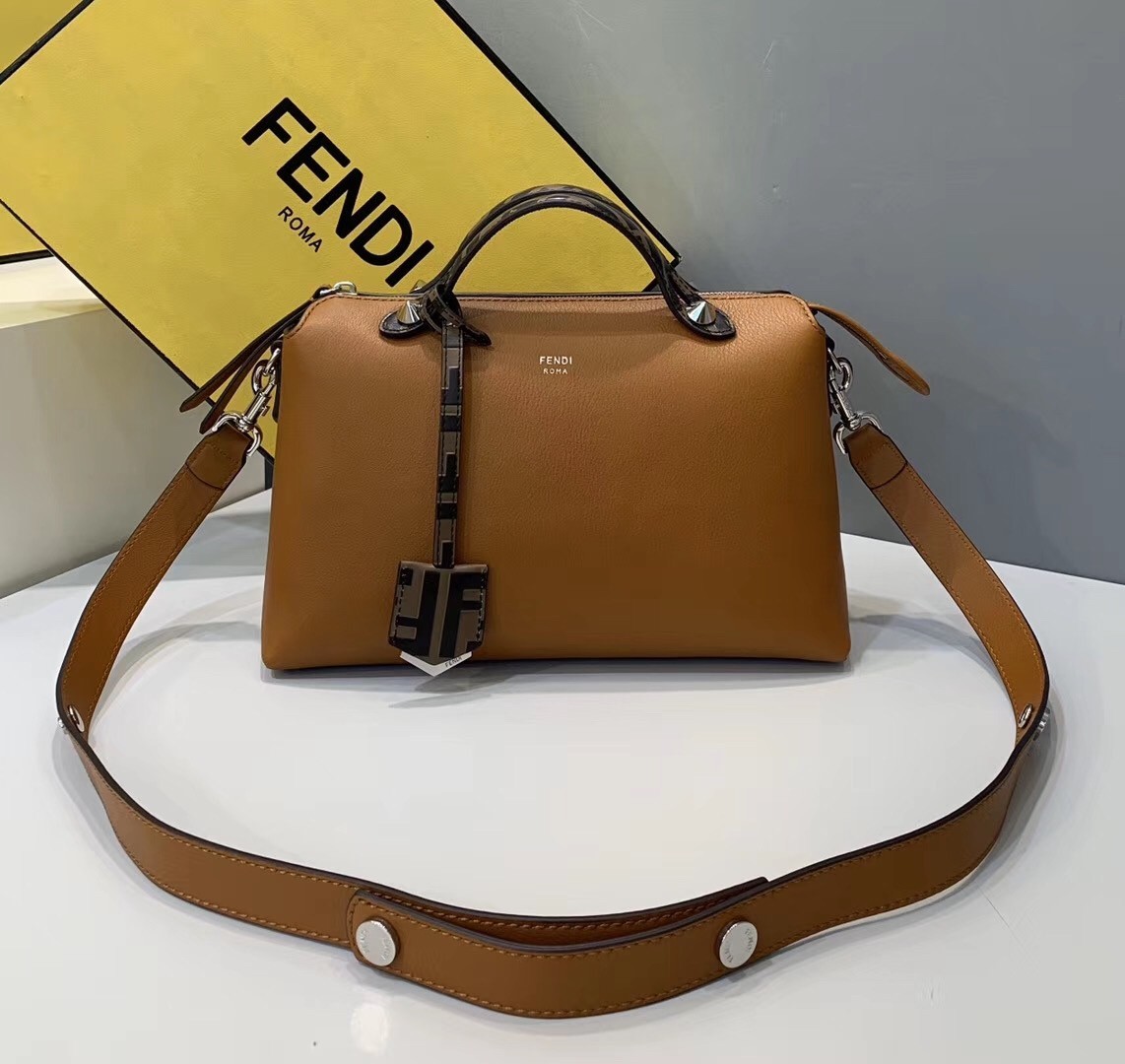 Fendi Tan By The Way Medium Bag With FF Handles 557