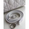 Dior Medium Lady Dior Bag In White Lambskin 094