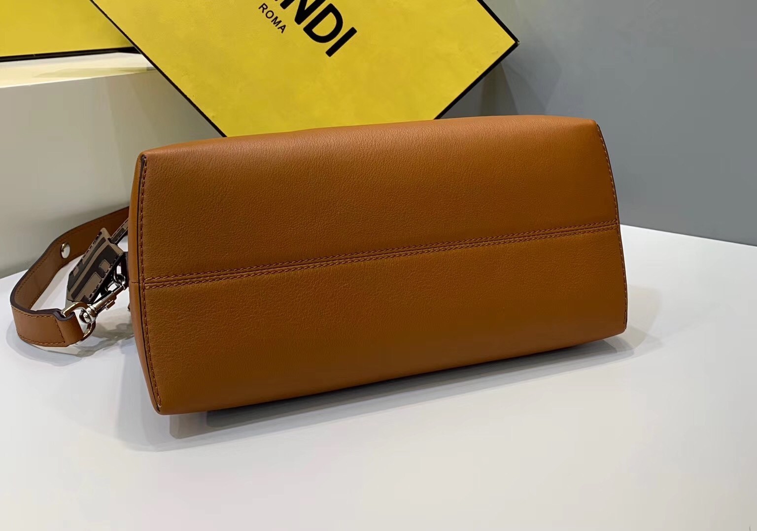 Fendi Tan By The Way Medium Bag With FF Handles 557