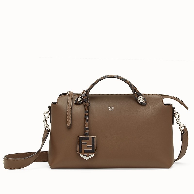 Fendi Khaki By The Way Medium Bag With FF Handles 605