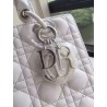Dior Medium Lady Dior Bag In White Lambskin 094