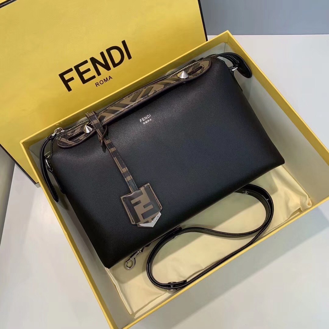 Fendi Black By The Way Medium Bag With FF Handles 640