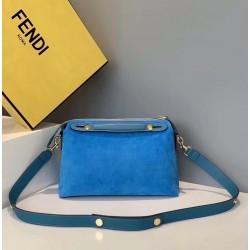 Fendi By The Way Medium Bag In Blue Suede 712