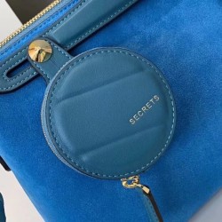 Fendi By The Way Medium Bag In Blue Suede 712