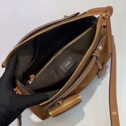 Fendi By The Way Medium Bag In Brown Suede 310