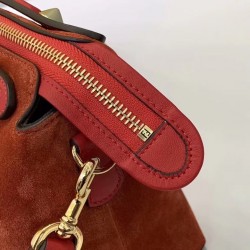 Fendi By The Way Medium Bag In Piment Suede 028