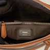 Fendi By The Way Medium Bag In Canvas With Tan Leather 089