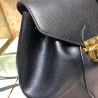 Fendi Black Leather Logo Backpack 097