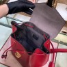 Fendi Red Leather Logo Backpack 545