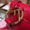 Fendi Red Leather Logo Backpack 545