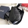 Dior Men's Saddle Belt Bag In Black Grained Calfskin 898