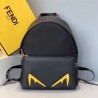 Fendi Diabolic Eyes Nylon And Leather Backpack 691