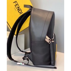 Fendi Diabolic Eyes Nylon And Leather Backpack 691