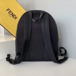 Fendi Bag Bugs Eyes Nylon And Leather Backpack 772