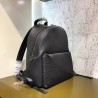 Fendi Black Large Logo-embossed Leather Backpack  717