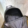 Fendi Black Large Logo-embossed Leather Backpack  717