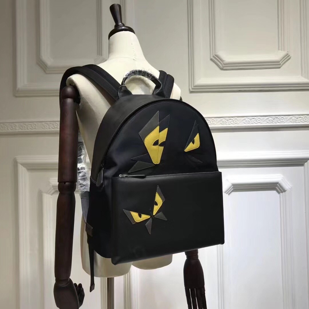 Fendi Black Large Butterfleye Backpack 758