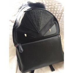 Fendi Black Large Bag Bugs Eyes Python Backpack 793