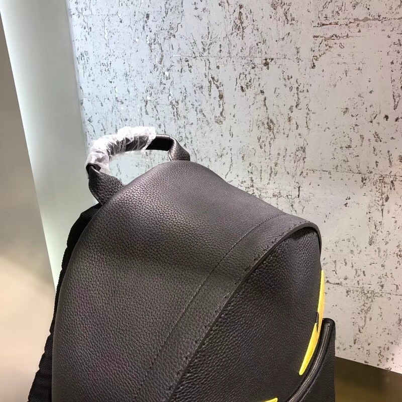 Fendi Large Bag Bugs Eyes Backpack In Roman Leather 666