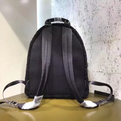 Fendi Black Large Shearling Backpack 705