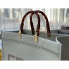 Fendi Sunshine Shopper Bag In White Calfskin 232